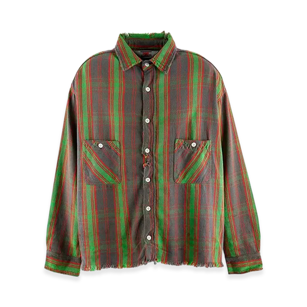 Saint Mxxxxxx DT Flannel Shirt Check "Green"