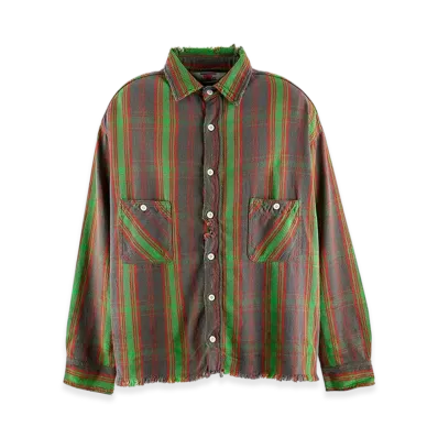 Saint Mxxxxxx DT Flannel Shirt Check "Green"