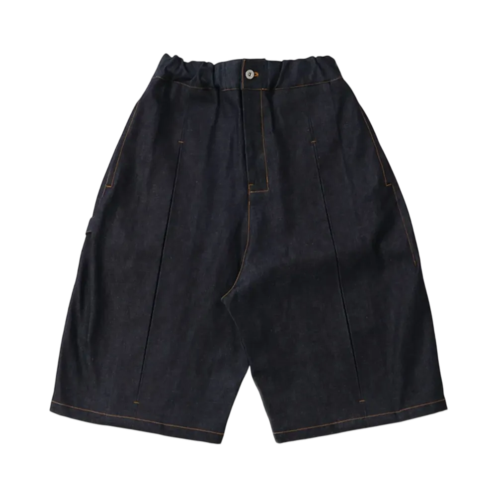 UNION Box Pleat Short "Raw Denim"