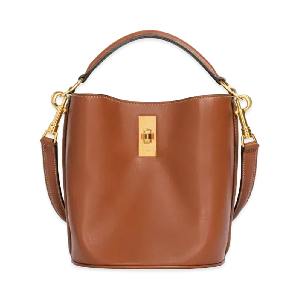 CELINE Teen Bucket 16 In Smooth Calfskin "Tan"