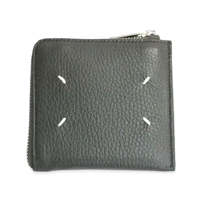 Maison Margiela Zip Leather Wallet "Gray"