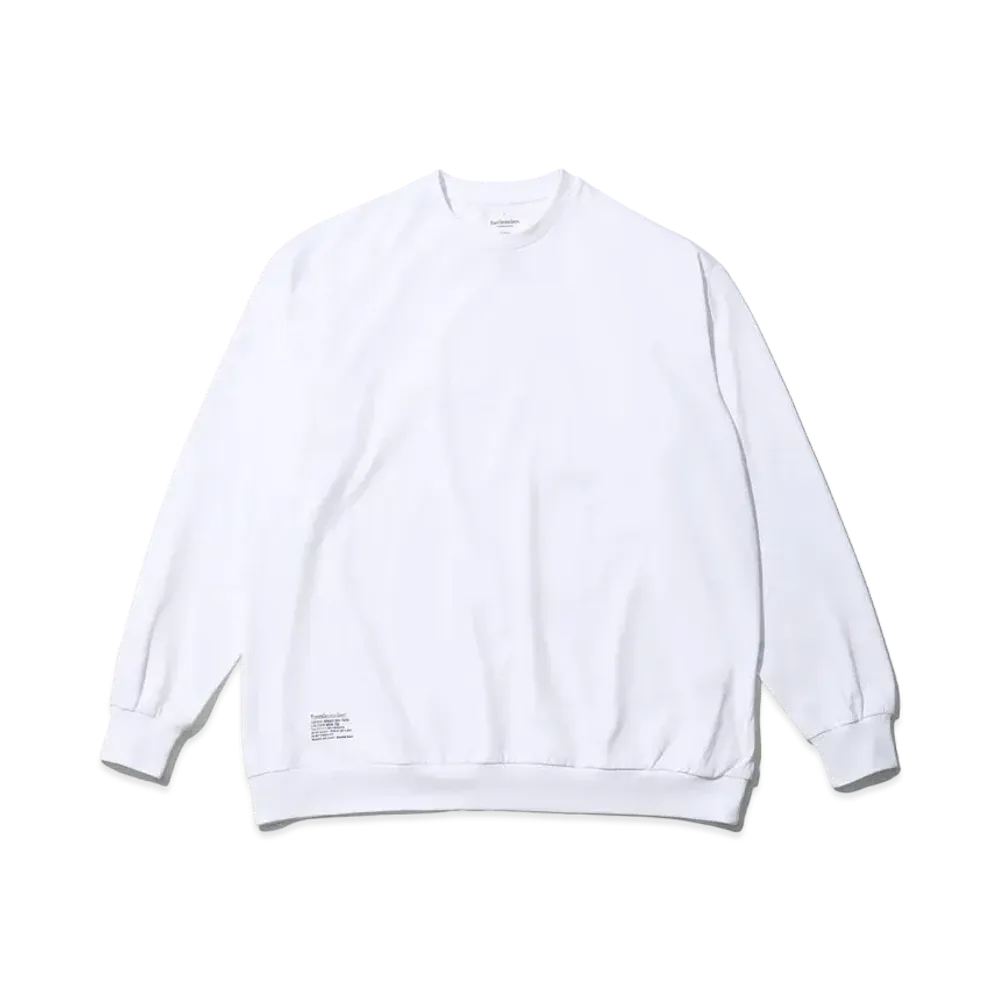 FreshServiceSport Double Jersey Dry Tech L/S Crew Neck Tee "White"