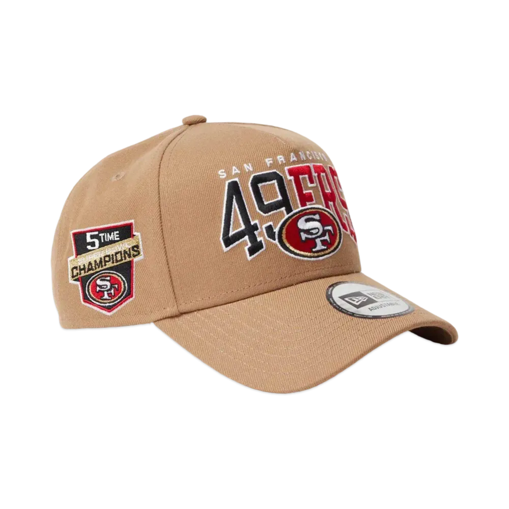 NEW ERA 9Forty A-Frame NFL Champions San Francisco 49ERS "Khaki"