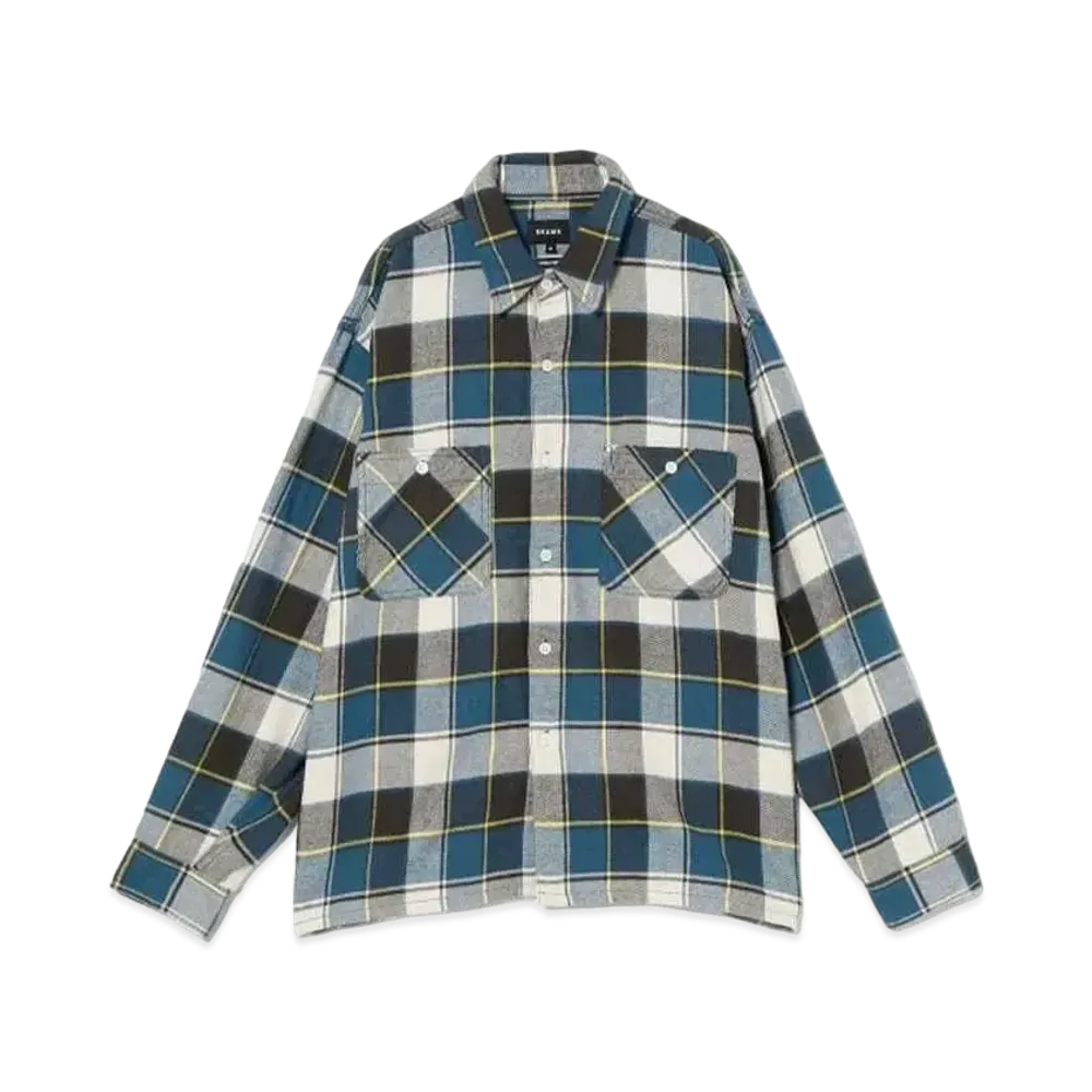 BEAMS Jazznep Shirt "Navy"