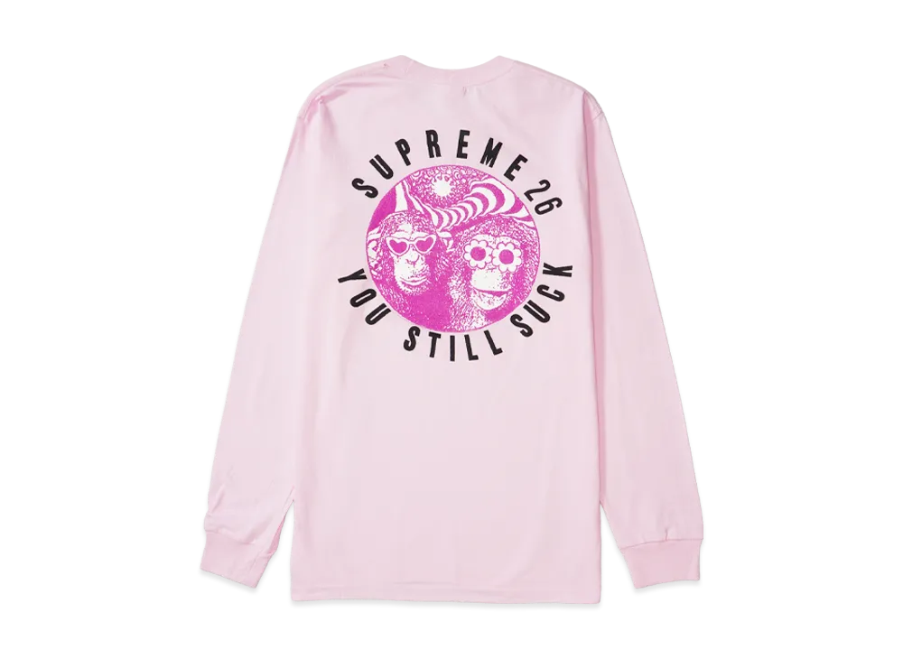 Supreme You Still S**k L/S Tee "Light Pink"