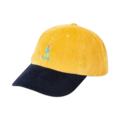 PALACE x Ralph Lauren Classic Polo Cap Corduroy "Yellow Navy"