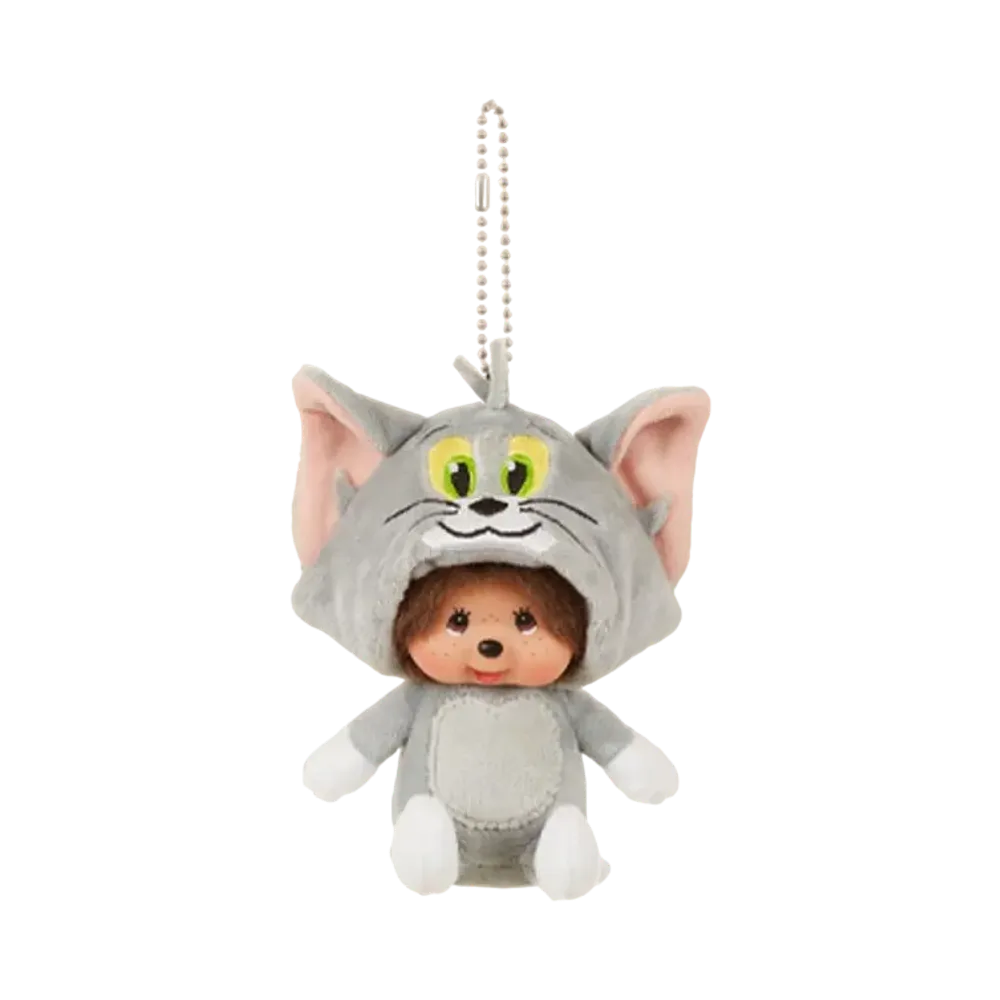 Sekiguchi -Tom and Jerry x Monchhichi- Tom Monchicchi Big Face SS Keychain