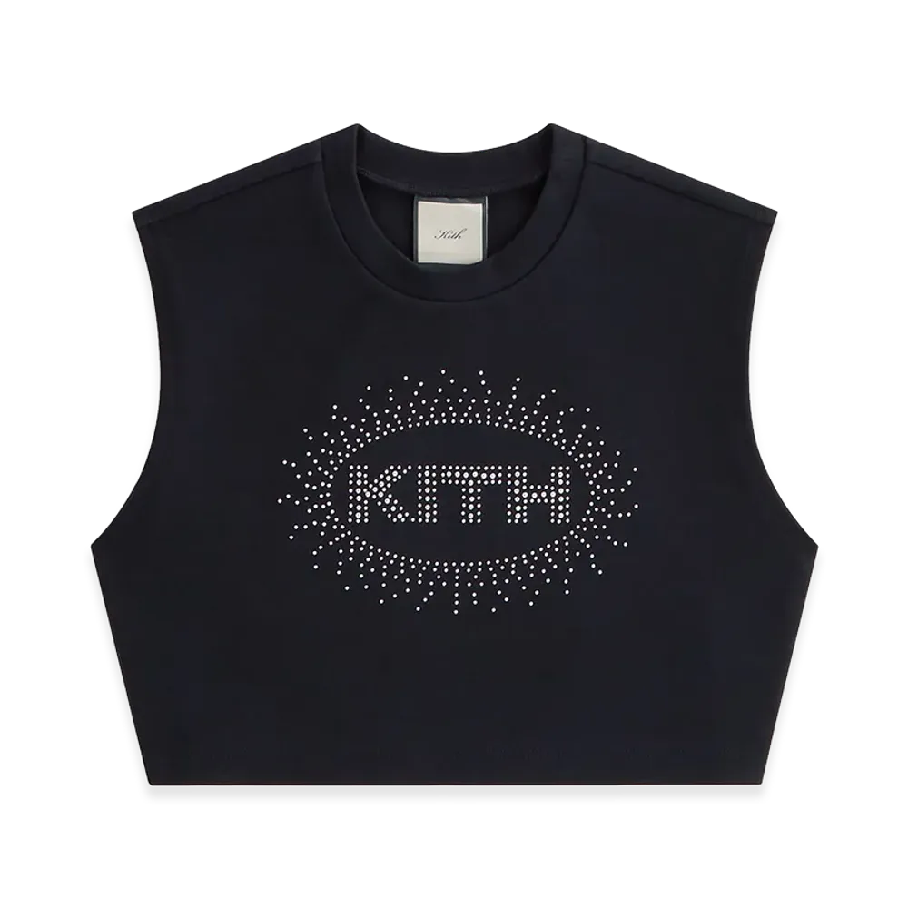 Kith x Lisa Women's Carsyn Cropped Muscle Tank "Black"
