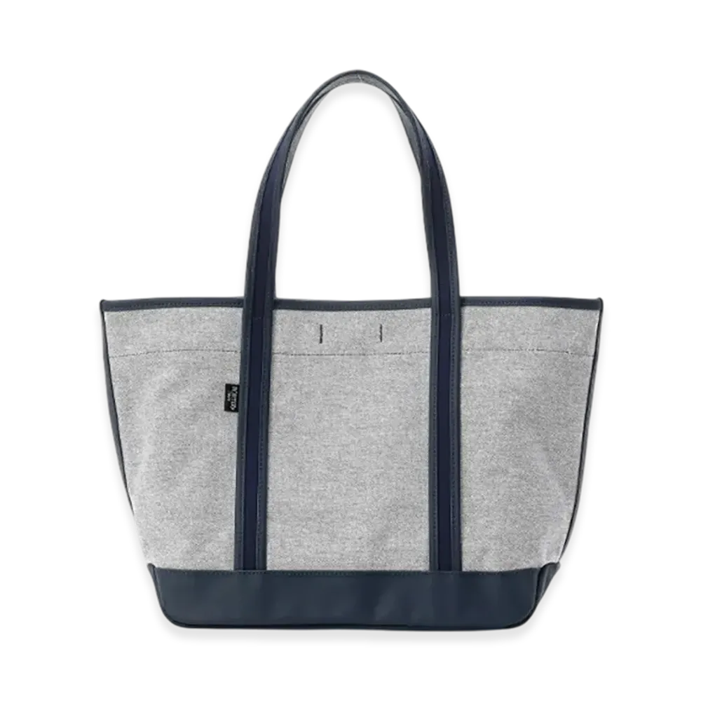 PORTER Boyfriend Tote Chambray Tote Bag M "Navy"