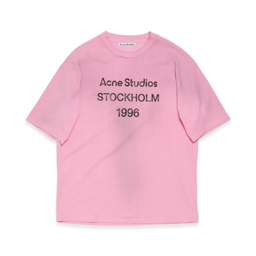 Acne Studios Logo T-Shirt Relaxed Fit "Cotton Candy Pink"