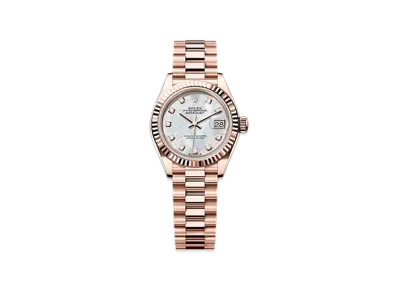 ROLEX Lady-Datejust 28mm Everose Gold 279175 "White Mother-of-Pearl"