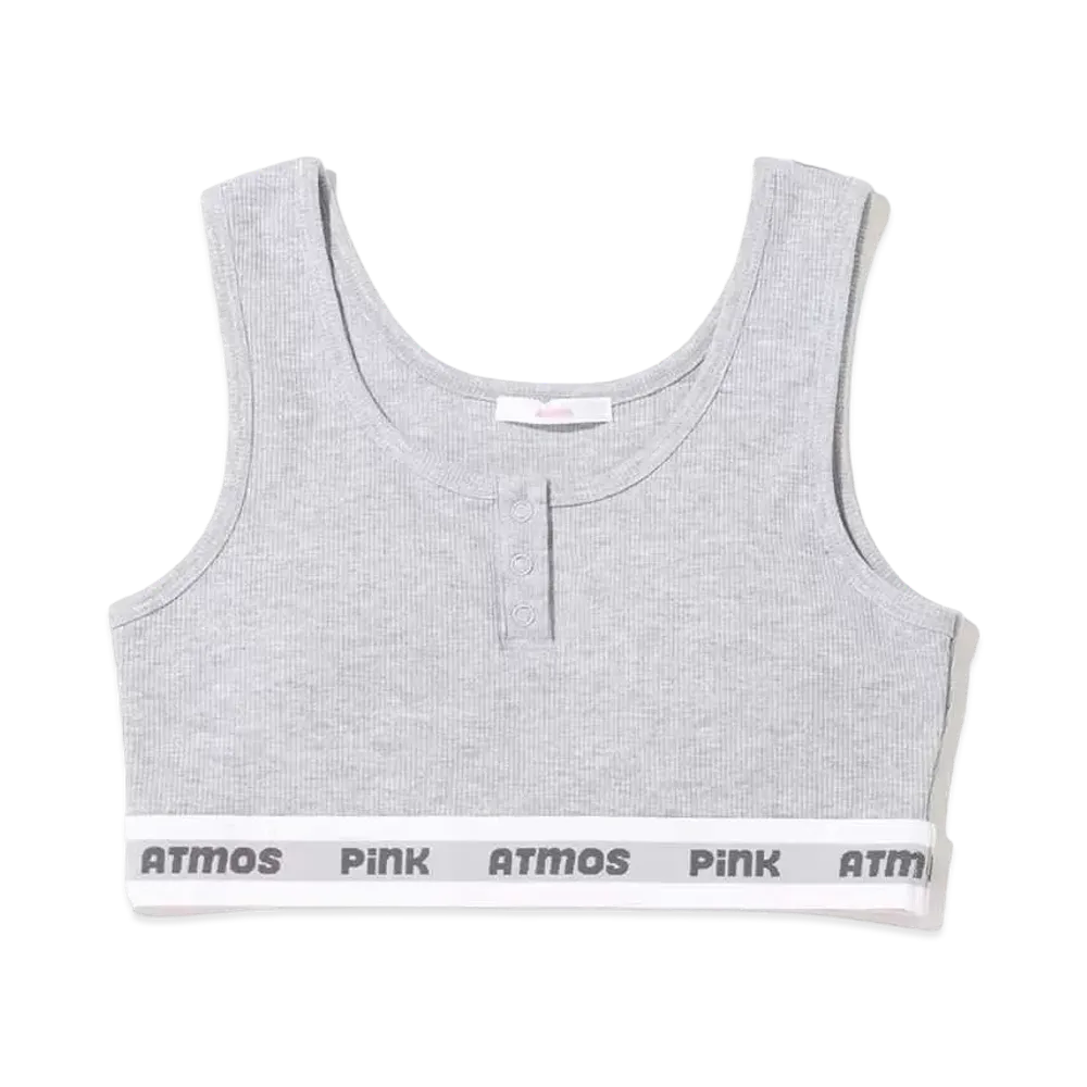 atmos pink Basic Short Rib Tank "Gray"
