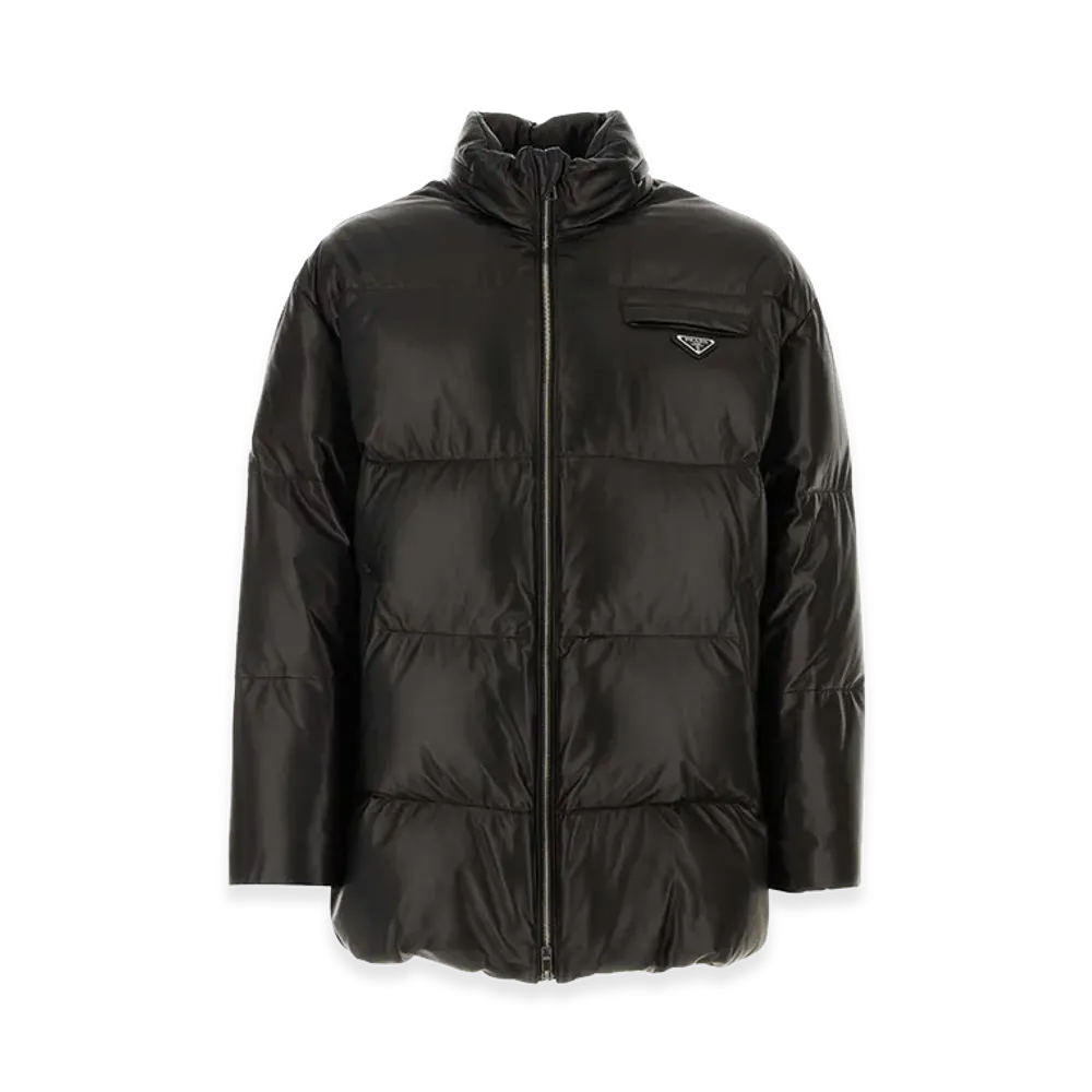 PRADA Nappa Leather Down Jacket "Black"