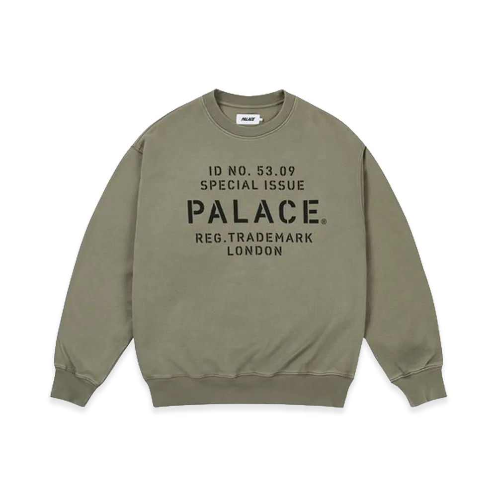 PALACE Stencil Crew "Army Olive"