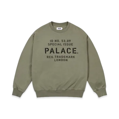 PALACE Stencil Crew "Army Olive"