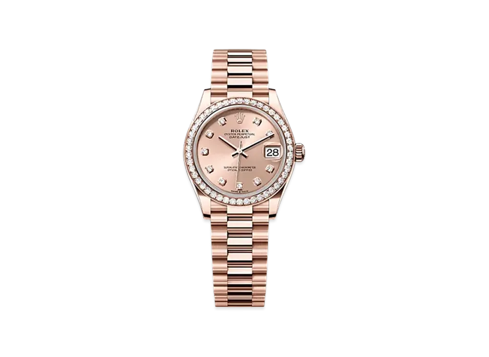 ROLEX Datejust 31mm Everose Gold Diamond 278285RBR "Rose-colour"