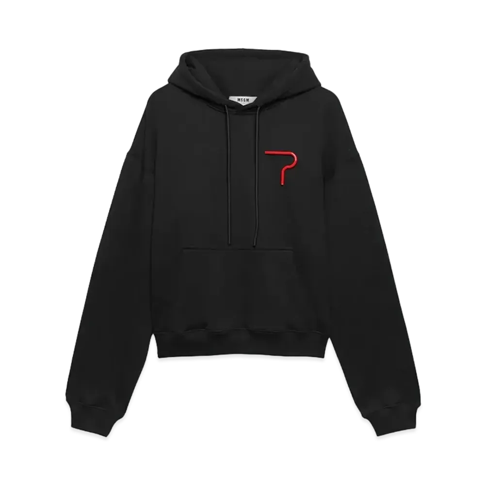 MSGM Fondazione Franco Albini Cotton Sweatshirt "Black"