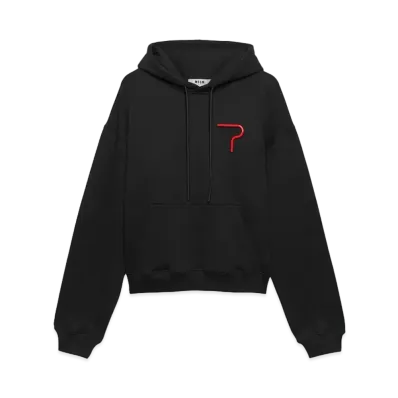 MSGM Fondazione Franco Albini Cotton Sweatshirt "Black"