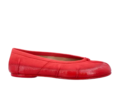 Maison Margiela Women's Tabi Ballerina Shoes "Red"