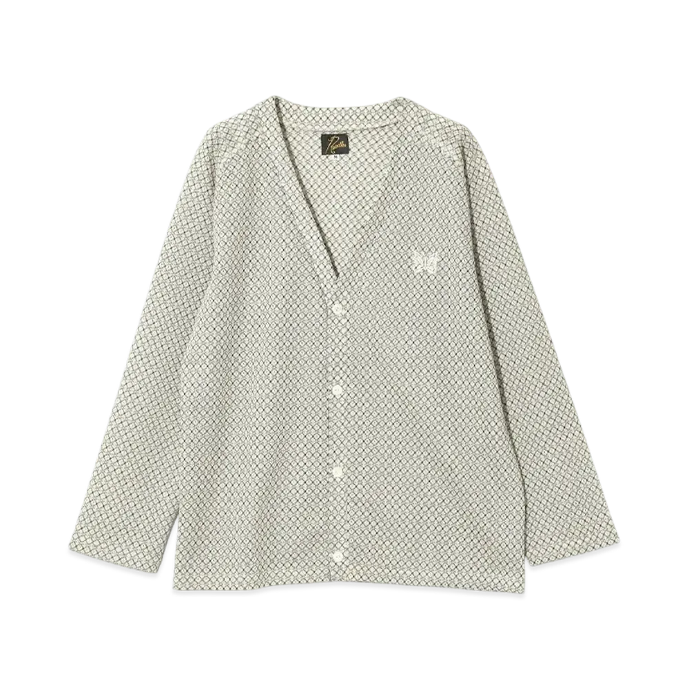 NEEDLES V-Neck Cardigan - R/PE Russell "Gray"