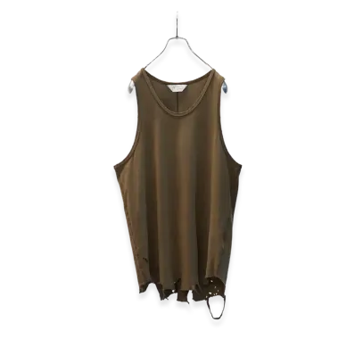 ANCELLM Damage Tank Top "Brown"