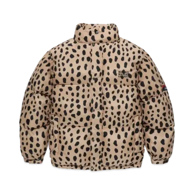 WACKO MARIA x NANGA Leopard Down Jacket "Beige"