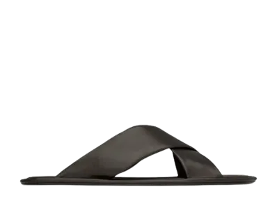 Saint Laurent Carlyle Slides "Brown"