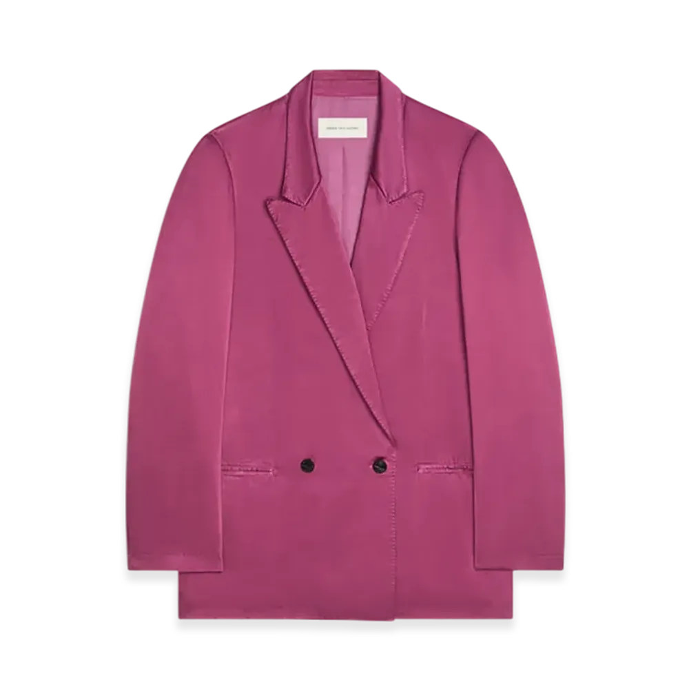 DRIES VAN NOTEN Women's Overdyed Blazer "Raspberry"