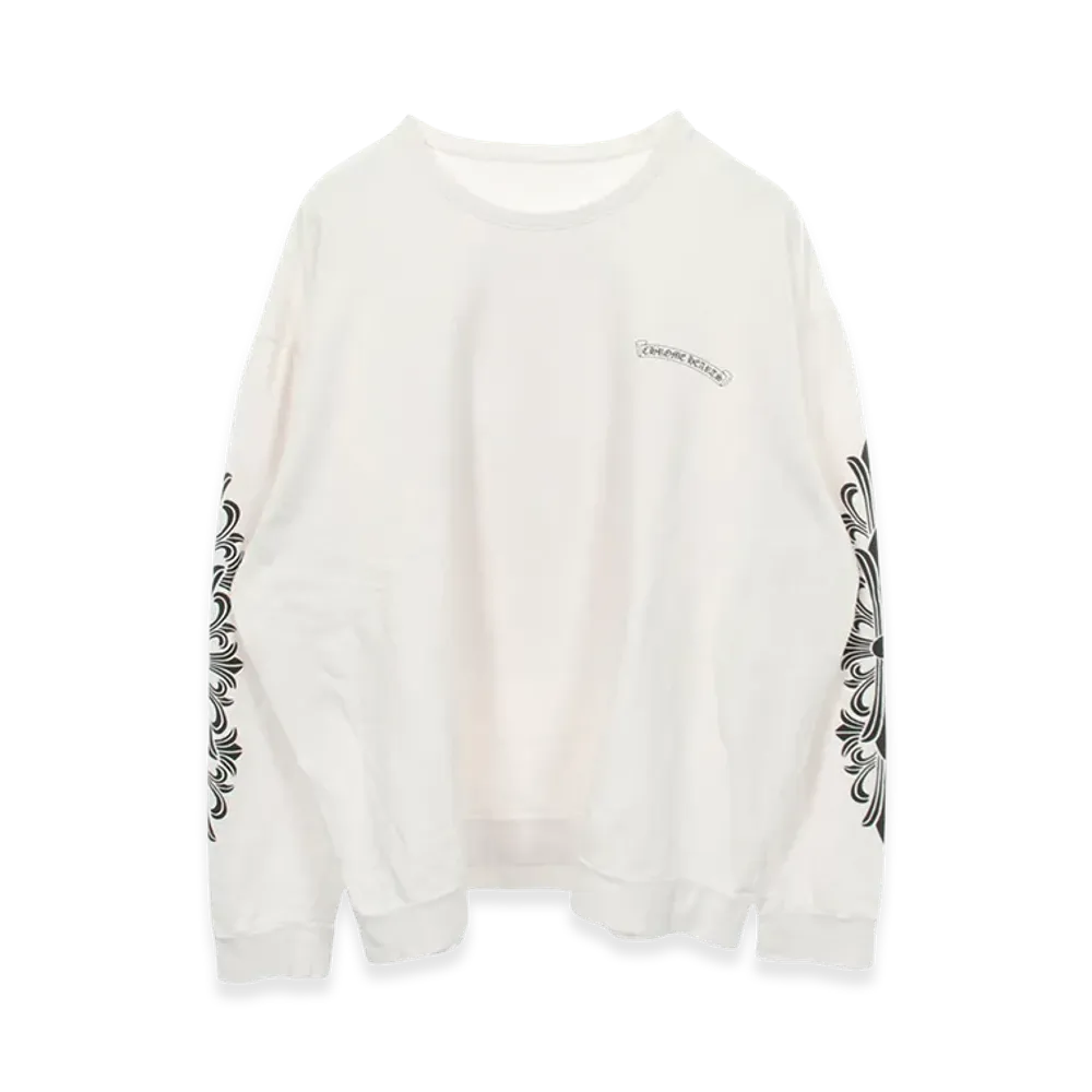 Chrome Hearts Dagger Eye Chart Sweatshirt "White"