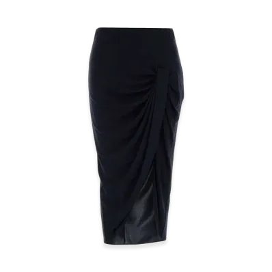 STELLA McCARTNEY Women's Viscose Skirt "Ivory/Midnight Blue"