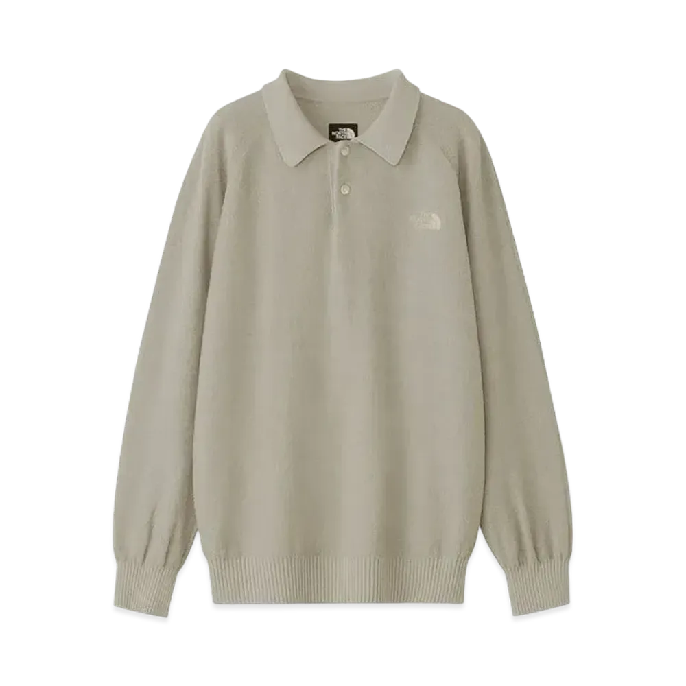 The North Face Long Sleeve Comfortable Wool Polo "Moonstruck"