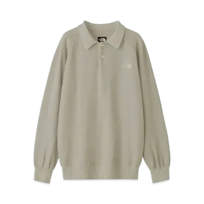 The North Face Long Sleeve Comfortable Wool Polo "Moonstruck"