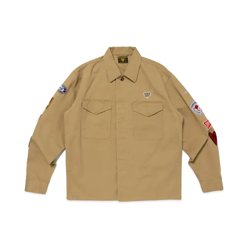 HUMAN MADE Patched Military Shirt "Beige"