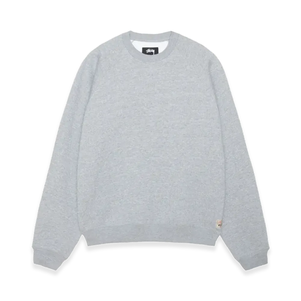 Stussy Fleece Raglan Crew "Grey Heather"