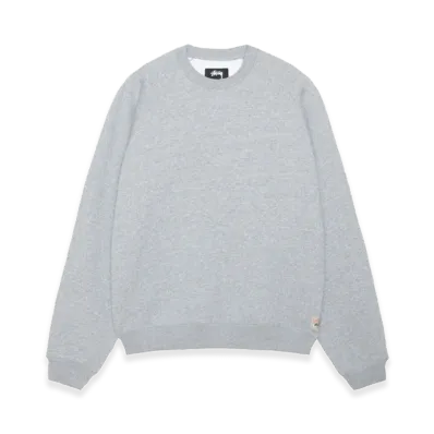 Stussy Fleece Raglan Crew "Grey Heather"