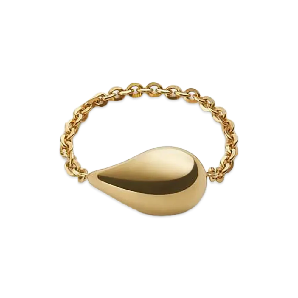 Bottega Veneta Drop Ring "Yellow Gold"