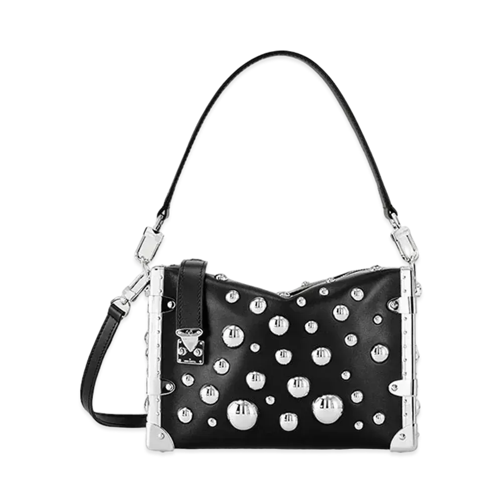 Louis Vuitton x Yayoi Kusama Side Trunk Taurillon Leather Metal Dots "Noir"