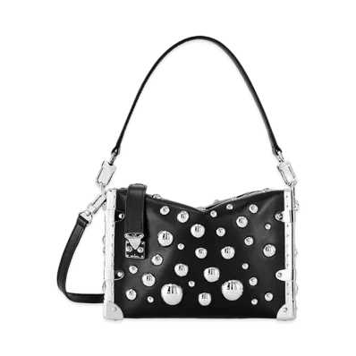 Louis Vuitton x Yayoi Kusama Side Trunk Taurillon Leather Metal Dots "Noir"