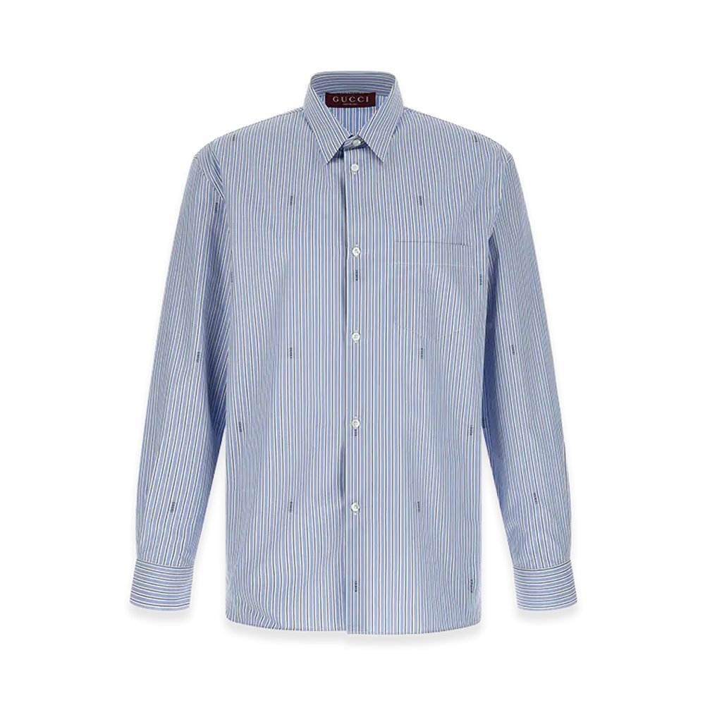 GUCCI Fil Coupe Shirt "Light Blue"