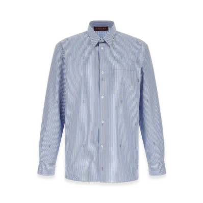GUCCI Fil Coupe Shirt "Light Blue"