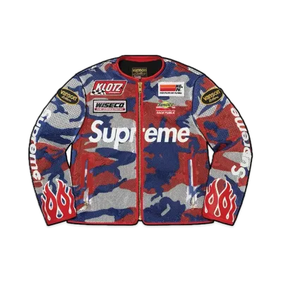 Supreme x Vanson Leathers Cordura Mesh Jacket "Red Camo"