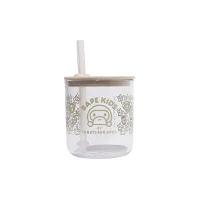 A BATHING APE BAPE KIDS x KINTO Baby Milo Straw Cup "Ivory"