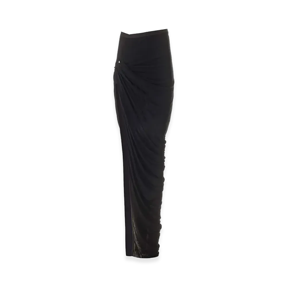 Rick Owens Women's "Edfu" Long Skirt "Black"