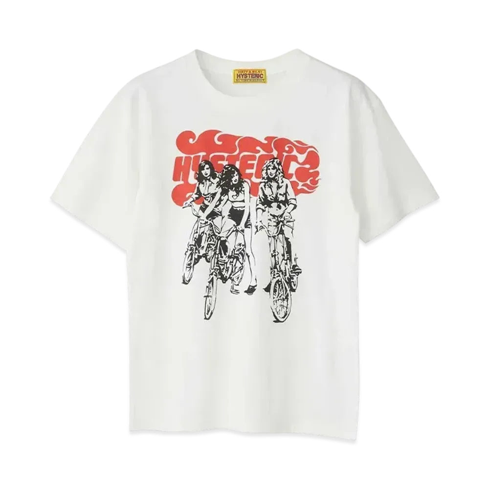 HYSTERIC GLAMOUR Hit The Road Chibi T-Shirt "White"