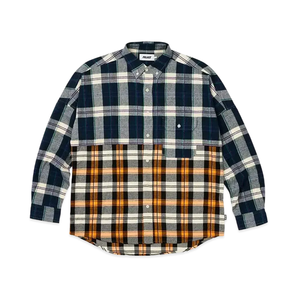 PALACE Checkmate Drop Shoulder Shirt "Navy"