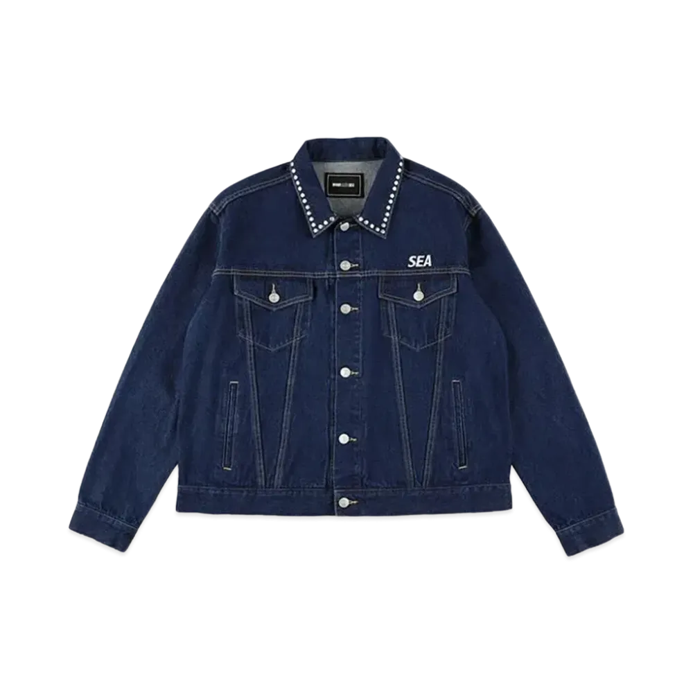 WIND AND SEA Studded Denim Jacket "Indigo"