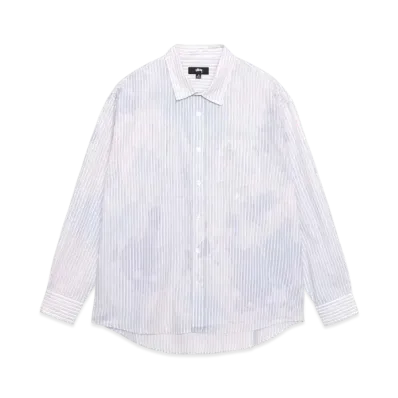 Stussy Classic LS Shirt Bleached "Blue" (FA24)