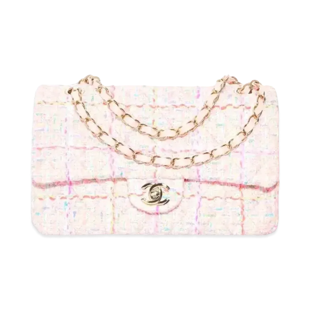 CHANEL Classic Handbag Tweed & Gold-Tone Metal "Multicolor"
