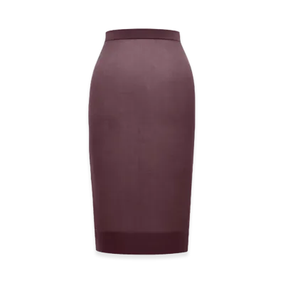 Saint Laurent Women's Pencil Skirt "Bordeaux"