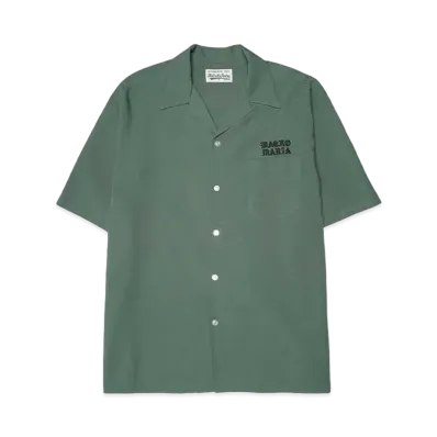 WACKO MARIA 50's Open Collar Shirt "Green"